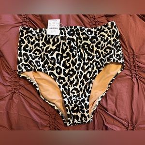 NWT Jcrew High Waisted Bikini Bottom